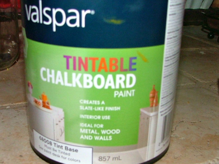 Valspar Tintable Chalkboard Paint Color Chart